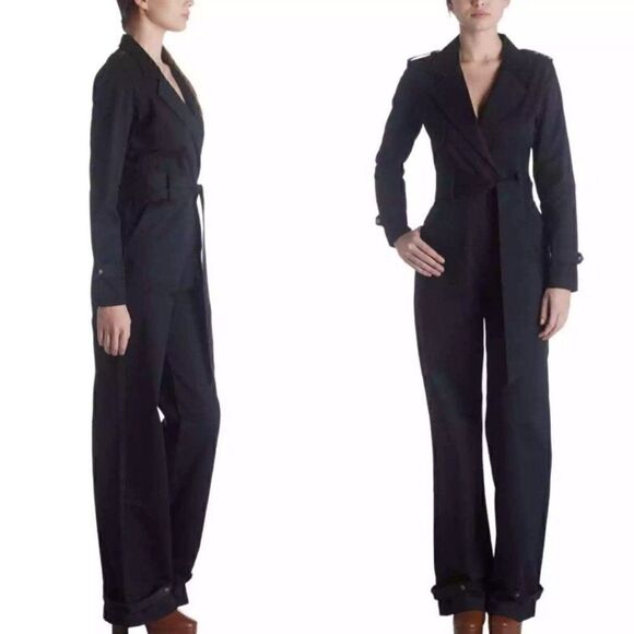 NWT Lita Ciara Twill Trench Jumpsuit - Picture 1 of 12